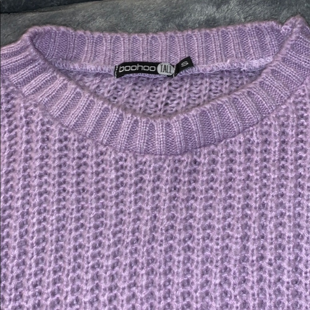 Boohoo lilac sweater